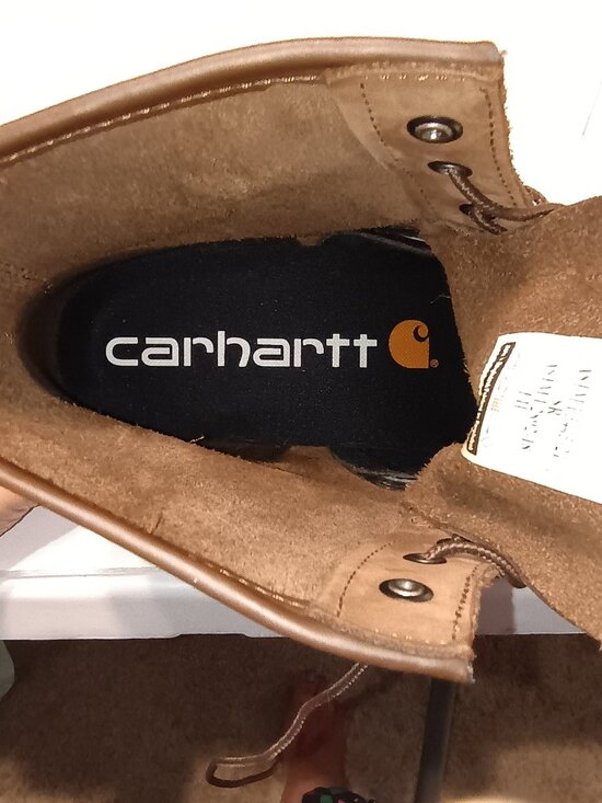 Carhartt Men’s Brown Leather Moc Toe Wedge Work Boots Size 14 New With Tags main image 7